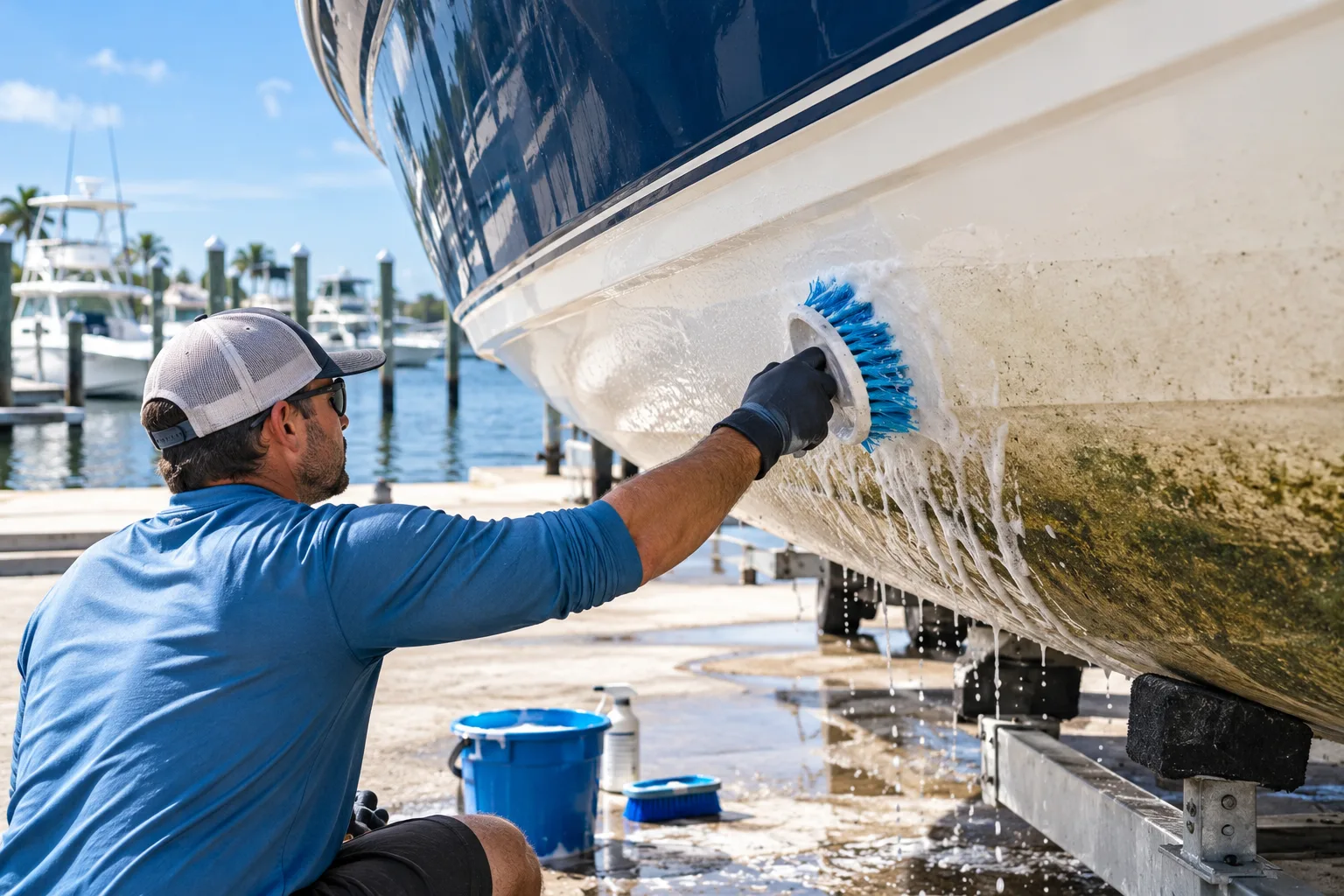 How to Clean the Hull of a Boat
