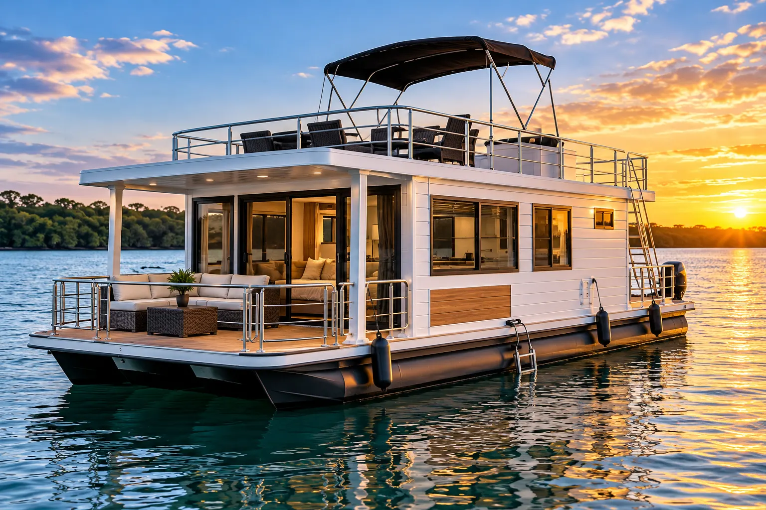 Modern Houseboat